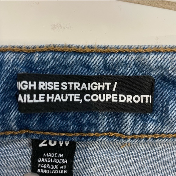 New Highrise Straight Leg Jeans With Lycra Spandex - Picture 12 of 16